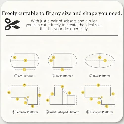 AHWEKR 16x26 Inch Frosted PVC Office Writing Desk Protector Plastic Crystal Tabletop Protector Rectangle PVC Vinyl Laptop Desk Waterproof Plastic Desk Mat for Computer Desk Keyboard Pad