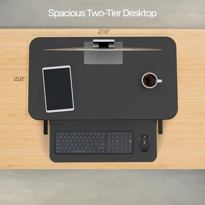 VIVO Black 28 in Standing Desk Converter, DESK-V028S - color: Black, size: 28"