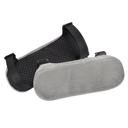 PATIKIL Office Chair Arm Pads, 2 pcs Office Chair Arm Cover Soft Office Chair Armrest Pads Memory Foam Cotton Removable Washable for Desk Computer Gaming, Gray - color: Grey