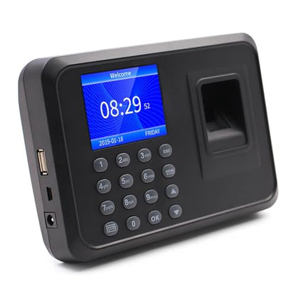 Punch Card Machine for Employees Small Busines Biometric Employee Smart Fingerprint Sign-in Attendance Machine for Offices, Factories, Hotels, Schools and More(F06) - size: F06