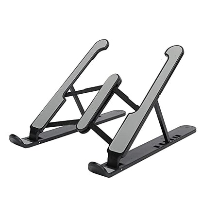 Sorandy Laptop Stands, Foldable Riser, Ergonomic Ventilated Cooling Computer Notebook Stand, Ideal for Heightening Frame (Black)