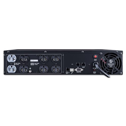 CyberPower OR2200PFCRT2U PFC Sinewave UPS Battery Backup | 2000VA/1540W, 8 Outlets, AVR, 2U Rack/Tower, UL Certified - style: 2000VA 20A