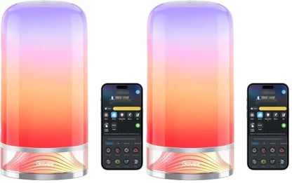Govee RGBIC Smart Table Lamp 2, Touch Bedside Small Table Lamp (Corded) (Pack of 2) - size: Small (Pack of 2)