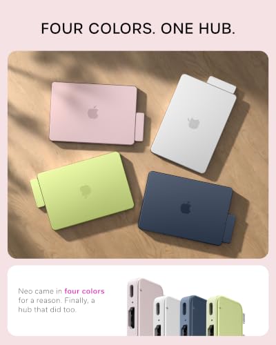 Satechi 6-in-2 USB-C Snap Hub, 4K/60Hz HDMI, for MacBook Neo, Blush - color: Blush