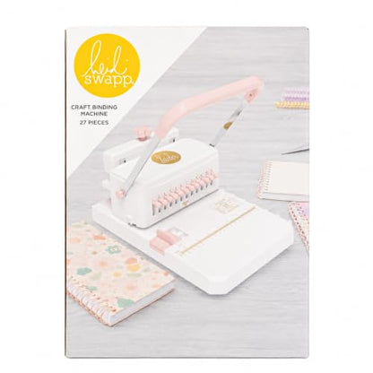 Heidi Swapp Craft Binding Machine — DIY Twin-Loop Wire Book Binder for Planners, Journals & Photo Books | Includes 20 Wires, 4 Bookboards & Pliers | Binds A4, A5, A6, A7 & Letter | 27-Piece Kit