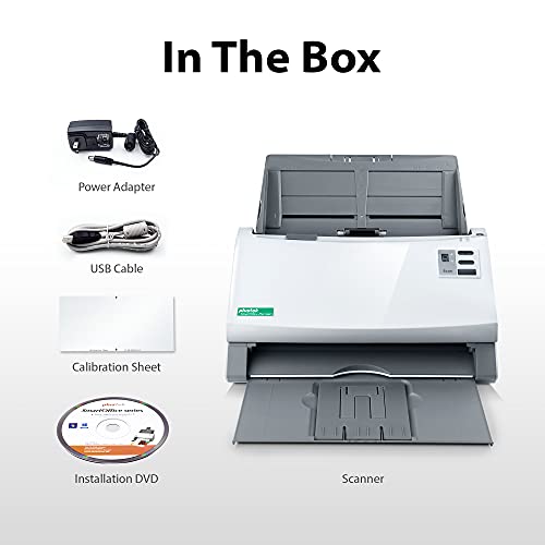 Plustek PS3140U Duplex Document Scanner, Citrix Ready & Twain Support for PC and Mac, Scan and Save Batch Documents