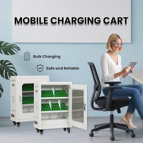 30 Device Cell Phone Charging Station Locker, USB Charging Cabinet
