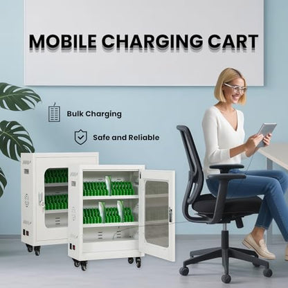 30 Device Cell Phone Charging Station Locker, USB Charging Cabinet