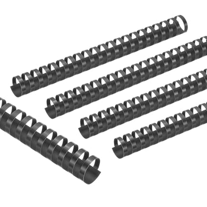 PATIKIL 28mm (1-1/8") Plastic Binding Combs, 10 Pcs 21 Rings Comb Binding Spines 240 Sheet Capacity Letter Size for Binding Paper Sheets Notebook Calendar Picture Album, Black - color: Black, size: 1-1/8"