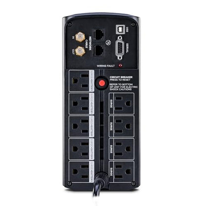 CyberPower CP850AVRLCD Intelligent LCD UPS Battery Backup | Surge Protector, 850VA/510W, 9 Outlets, AVR, Mini-Tower - size: 850VA