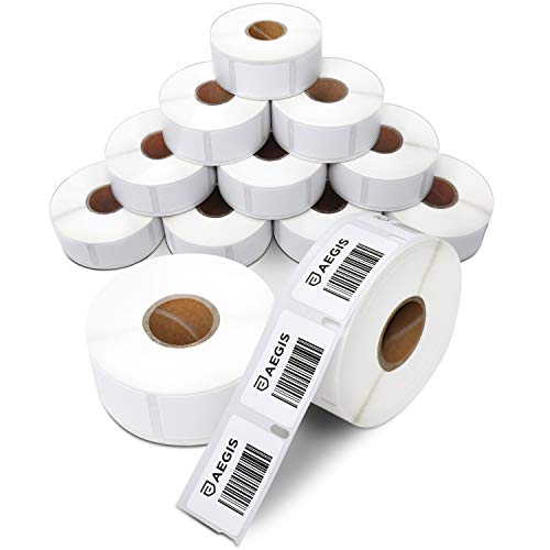 Replacement for DYMO 30347 (12 Rolls, 9000 Labels) 1" X 1 1/2" | Direct Thermal Barcode and Book Spine Labels - Compatible with LabelWriter 450, 450 Turbo, 4XL (NOT 550, 5XL) - size: 1" X 1-1/2" - 30347