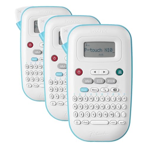 Brother P-Touch PT-N10 Personal Handheld Label Maker,Portable and Prints,P-Touch Btag ~½” (12mm) Wide Color Personalized Label Tapes,(Pack of 3) - size: Standard (Pack of 3), style: PTN10