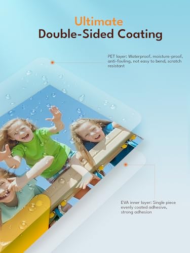 Uinkit 5mil 100Pack Hot Thermal Laminating Pouches 9x11.5-Inches Laminating Sheets, for Sealed Photo and Documents Clear Letter Size 8.5x11-Inches Laminated Paper - color: Glossy 5mil, size: 100 Pack