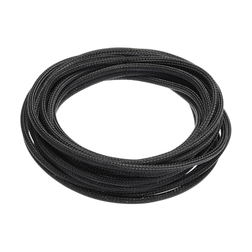 MECCANIXITY Cord Sleeve Cable Organizer 24.6 Ft - 1/8 Inch Wire Cover Protector for USB Cable TV Video Under Desk Wire Management - size: 1/8 Inch x 25 Ft