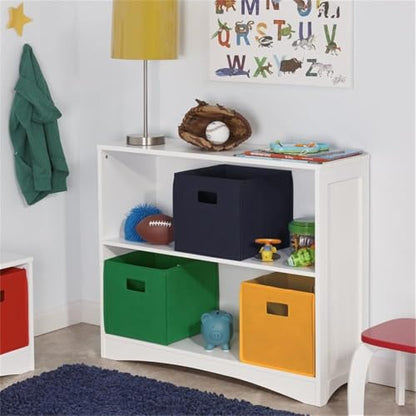 RiverRidge 3 shelves Horizontal Bookcase, White - color: White