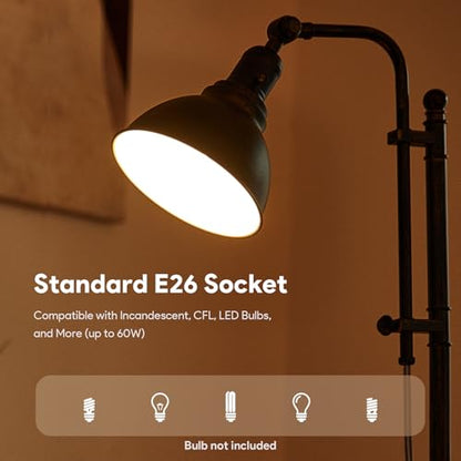 VONLUCE Rustic Desk Lamp, Adjustable Industrial Table Lamp for Home Office - color: Bronze