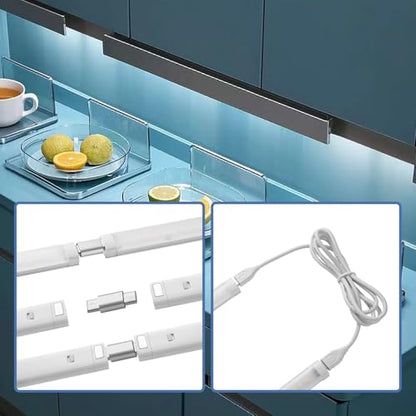 LED Cabinet Light Bars Motion Sensor Dimmable Lights Kitchen Closet Shelf | Warm, Natural, Cool White, Stepless Dimming, Stepless Color Changing, IR Remote, Sensor Lighting, Ultra Thin Strip Lights - color: White