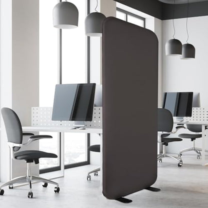 DECOLAB Room Divider Panel, Standing Privacy Partition Wall 29"x65", Iron - color: Iron