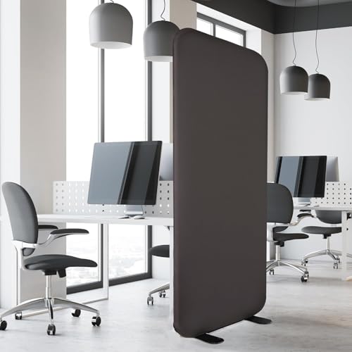 DECOLAB Room Divider Panel, Standing Privacy Partition Wall 29"x65", Iron - color: Iron
