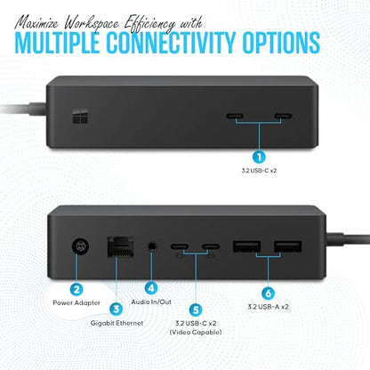 SVS-00001/1917 Microsoft Surface Dock 2 USB-C Docking Station Pro/Book/Go