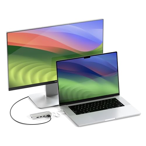 Satechi 8-in-1 USB-C Hub V2, 115W PD Charging, 4K HDMI, Ethernet, Silver | 4K HDMI, 3 USB-A, Ethernet, Micro/SD Card Readers, for MacBook Air/Pro/Neo, iPad Air/Pro, Windows - color: Silver, size: V2