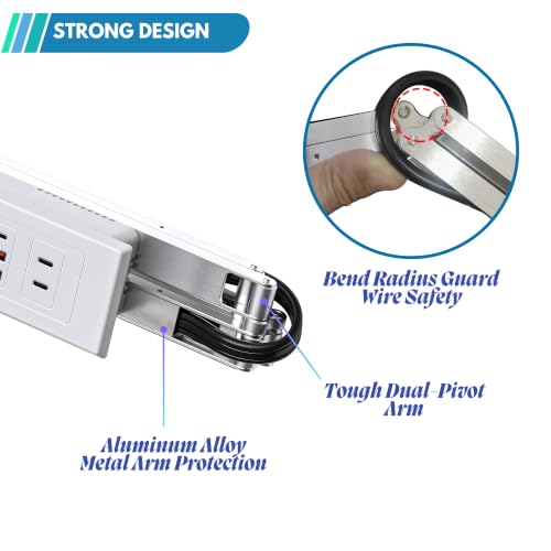 in-Drawer Outlet Kit, 2 AC + 2 USB-C PD30W Fast Charge, Overload Protection - size: (2)AC(2)USB-C