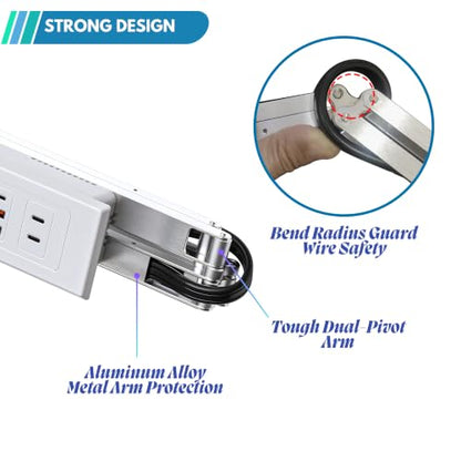 in-Drawer Outlet Kit, 2 AC + 2 USB-C PD30W Fast Charge, Overload Protection - size: (2)AC(2)USB-C