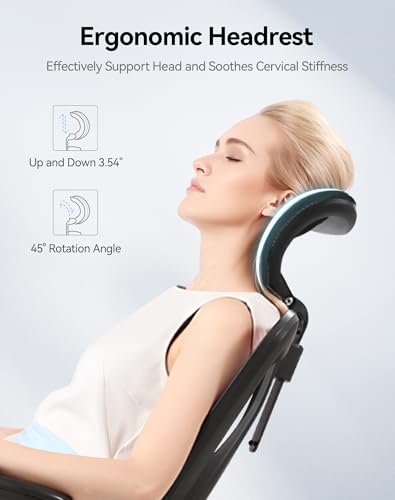 SIHOO M18 Ergonomic Office Chair, Mesh Back Desk Chair with Headrest - color: Black, size: Pack of 1