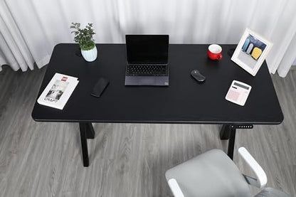 ApexDesk Quattro Series 60" Electric Adjustable Standing Computer Desk for Home and Office Width and Height Adjustable, Rectangular Black - color: Black Rectangular, size: 60" Rectangular