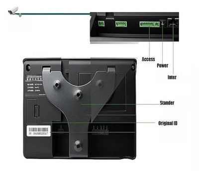 Time Clock for Small Businesses ID Card Battery Face Terminal Time Attendance and Access Contro Time Attendance for Small Businesses(Id WiFi) - size: Id wifi