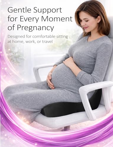 Memory Foam Seat Cushion for Pressure Relief, Ergonomic Office Chair Cushion for Coccyx, Sciatica & Tailbone Pain Relief, Hemorrhoid Donut Pillow, Cushion for Postpartum Pregnancy, After Surgery