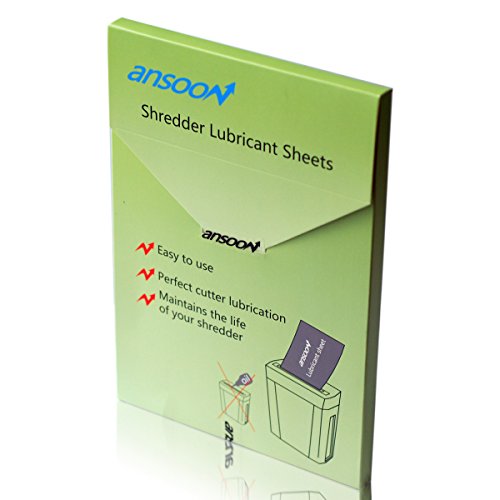 24 Pack Paper Shredder Lubricant Sheets for Heavy Duty Shredders | Reduce Jams/Static, Paper Shredder Sharpening & Lubricating Oil Sheets Used for Microcut/CrossCut Home Office Paper Shredders - size: 24PCS