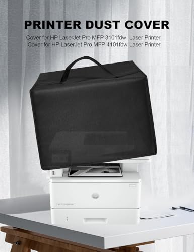 Printer Dust Cover for HP Pro MFP 3101fdw/MFP 4101fdw Wireless Printer | Heavy Duty Antistatic Waterproof Nylon Covers Case (Cover Only)