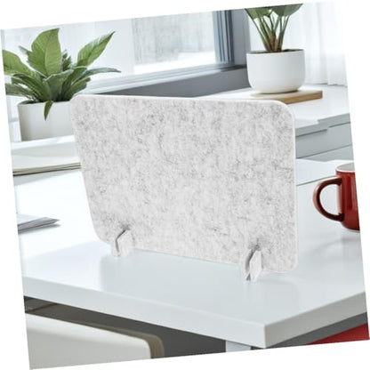 Desk Divider Panels 40x30cm 2pcs Silver Gray Felt Barrier for Desk Privacy and Noise Reduction for Office and Classroom Use