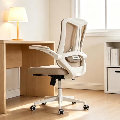 Ergonomic Office Desk Chair High Back Mesh Computer Chair (08beige, Chair) - color: 08beige