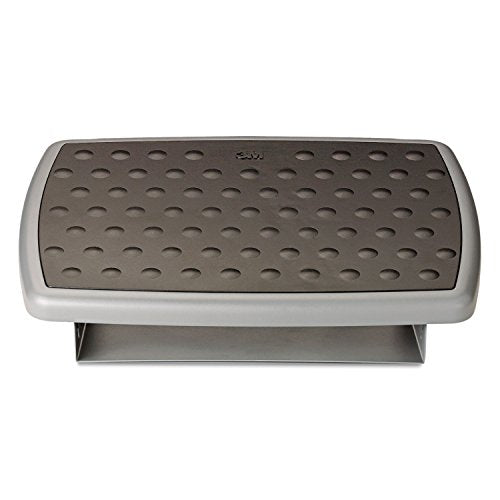 3M Adjustable Foot Rest, 18 in Wide Non-Skid Platform, Grey