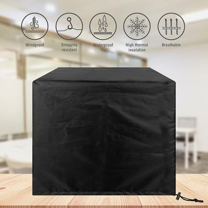 17 Inch 3D Printer Enclosure - Waterproof & Dustproof Protective Cover, Heavy-Duty Reusable Universal Fit Enclosure for Enhanced 3D Printing Protection-Black