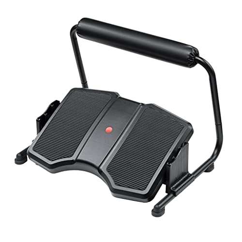 Adjustable Rocking Foot Rest for Under Desk at Work, Ergonomic Office Footrest Foam Leg Rest Elevated Under Table, Standing Desk Foot Rocker Stand Support (Black)