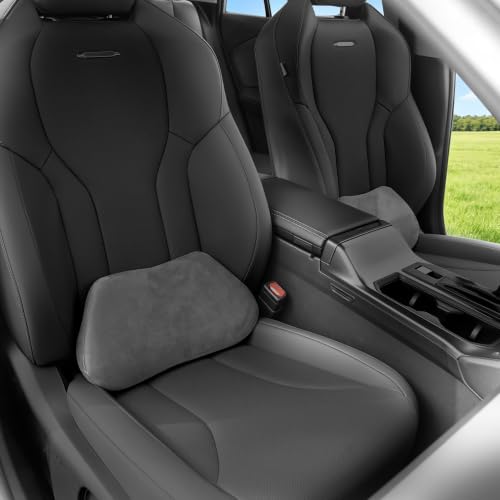 Lumbar Support Pillow for Car Lower Back Cushion, Black, 2 Packs - color: Black, size: Lumbar 2P