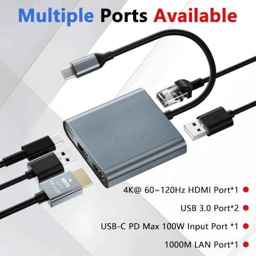 TV Dock for Switch 2/Switch 1/OLED,Support 4K@60Hz~120Hz/1000M Ethernet