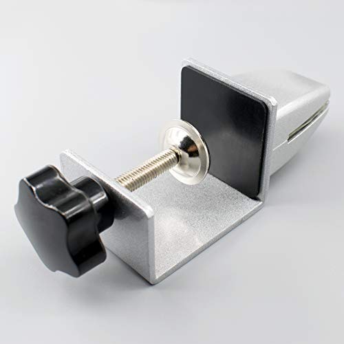 Sneeze Guard Support Clamp Partition Aluminum Adjustable Partition Support Acrylic Desk Divider Shield Privacy Panel Clamp For Clear Shield - color: Free-base