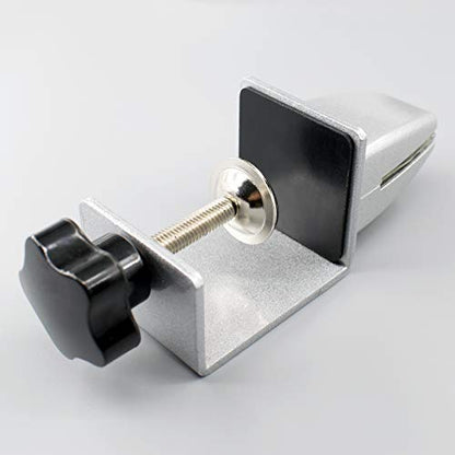 Sneeze Guard Support Clamp Partition Aluminum Adjustable Partition Support Acrylic Desk Divider Shield Privacy Panel Clamp For Clear Shield - color: Free-base