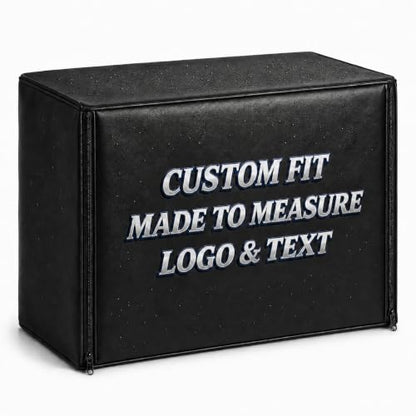 Custom Insulated Equipment Cover, Silver Oxford Fabric, Made to Measure | Made to measure with thermal lining, water-resistant surface, optional zipper access, and logo or text customization - color: PU Leather Dust Cover