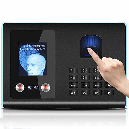 Time Clocks for Employees Small Business with Face Recognition, Finger Scan, Password in One, Biometric Fingerprint Time Attendance Machine, Offline Intelligent Terminal Clock Machine,220V - color: 220V