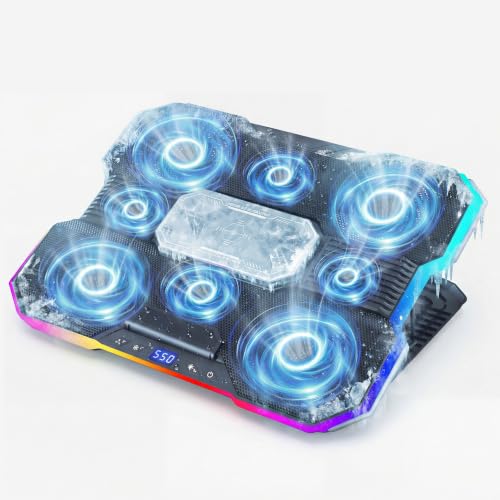 Laptop Cooling Pad with 8-Fan &Thermoelectric Cooler for 15.6-21In Laptops