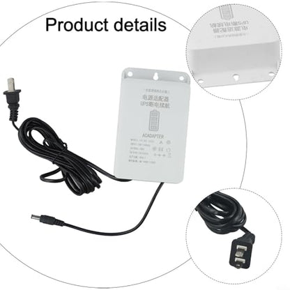 DC 12V-2A Mini UPS Battery Backup Interface with 6000mAh Capacity for WiFi, Router, Modem, and Security Cameras - Uninterruptible Power Supply Adapter for Outdoor Use