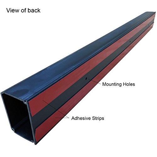 Electriduct XX-Large Latching Cable Raceway - 3" x 2" Channel Size - 2 Sticks - 45" (7.5 Feet Total) - Black - color: Black - 2 Pack, size: 45" Stick