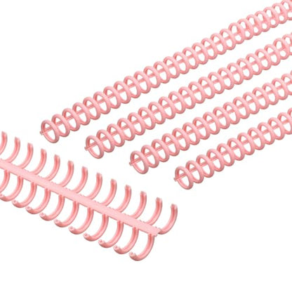 PATIKIL 12mm(1/2") Plastic Spiral Binding Coils, 30 Pcs Binding Spirals 85 Sheet Capacity Binding Spirals for Binding Paper Sheets, Deep Pink - color: Deep Pink, size: 12mm(1/2")