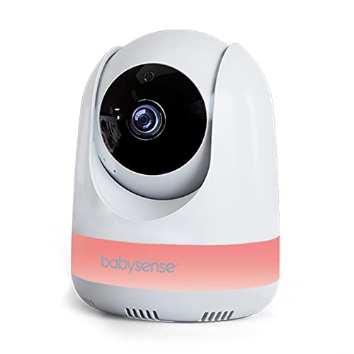 Babysense Add On Camera Video Baby Monitor MaxView, Remote Pan Tilt Zoom, Two-Way Talk-Back Audio, Long Range, Night Vision, RGB Night Light, Lullabies, Temperature Monitoring - size: 5.5 Inch Add-On