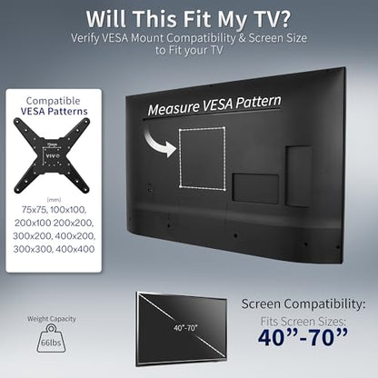 VIVO Exposed Column 40 to 70 inch TV Pneumatic Arm Pillar Mount for LED LCD Plasma Screens, Silver, Mount-TVCL1 - size: 40-70" screens, style: Pillar Mount